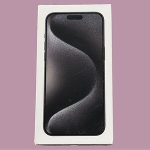 iPhone 15 Pro Max Black Titanium 256 GB Empty Box